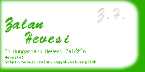 zalan hevesi business card